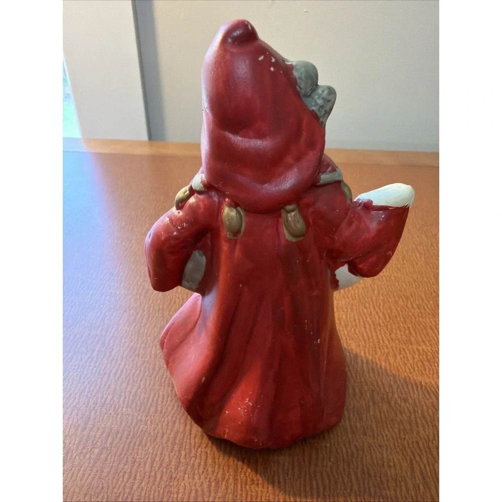 Christmas Santa Claus with Present Gift Sack Bisque Figurine Figure